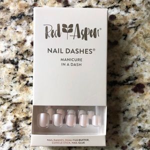 Red Aspen nail dashes, petite size, Pearlescent for Paule color, new/not used.